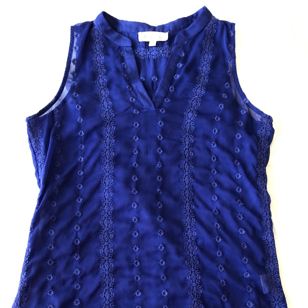 Blue Olive and Oak Tank